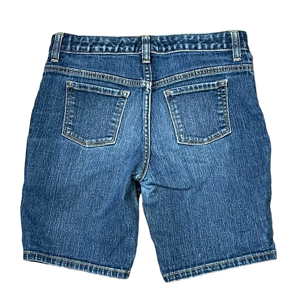 Old Navy Adjustable Side Band Bermuda Short Kids Boy 14‎ Stretch Mid-Rise Denim